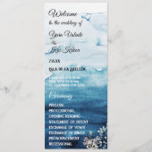 Rustieke Ocean Bridal Party Flat Programma (Voorkant)