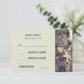 Rustieke Old Tree Wedding RSVP Kaarten Kaartje (Staand voorkant)
