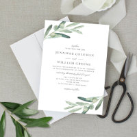 Rustieke Olijfboom Waterverf Botanicals Wedding