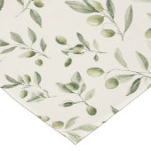 Rustieke Olijftak Mediterraan Patroon Korte Tafelloper (Hoek)