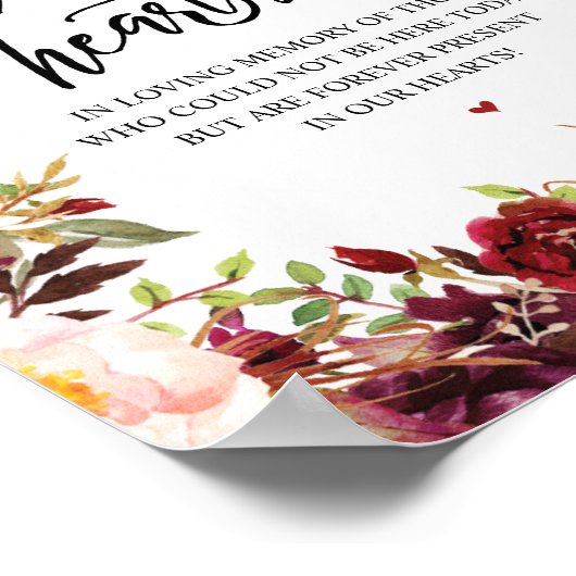 Rustieke Onvergetelijke Herdenkingsteken in Onze H Poster (Hoek)