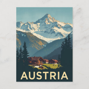 Rustieke Oostenrijk Mountain Cabin Briefkaart