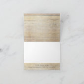 Rustieke Opnieuw Gebruikte Houten Script Bloei Dan Bedankkaart (Binnen)