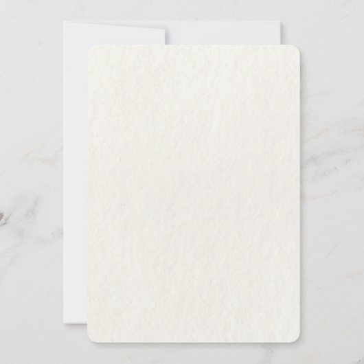 Rustieke Oranje citrusbloem | Elegant Boho Save The Date (Achterkant)