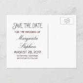 rustieke oude boom FOTO bewaar de datum briefkaart (Achterkant)