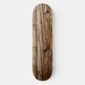 Rustieke oude eiken houten wagenplanken skateboard (Voorkant)