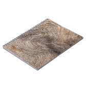 Rustieke oude hout, getextureerde achtergrond notitieboek (Linkerzijde)