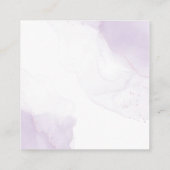 Rustieke Paarse Bloemen Mason Jar Wedding Details Informatiekaartje (Achterkant)