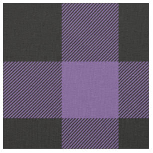Rustieke Paarse en zwarte Buffalo Plaid Stof