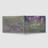 Rustieke Paarse Lilacs bruiloft Gastenboek (Volledig)