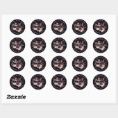 Rustieke Paarse Roze Bloemen Retour Adres Label (Vel)