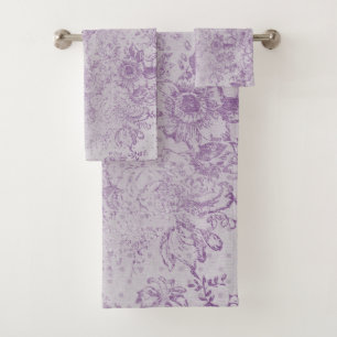 rustieke paarse, sjofele elegante, bleke lavendel bad handdoek
