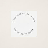 Rustieke Pagan Wiccan Pentacle Sieraden Oorbel Vierkante Visitekaartjes (Voorkant)