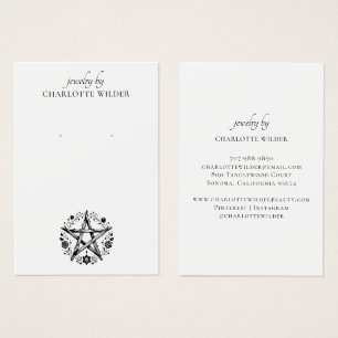 Rustieke Pagan Wiccan Pentacle Sieraden Oorbel Visitekaartje