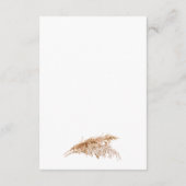 Rustieke Pampas Grass Wedding Enclosure Kaart (Achterkant)