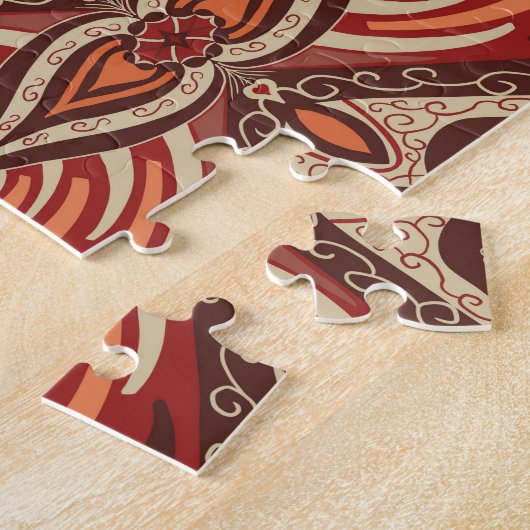 Rustieke parelhoenvogels lopen legpuzzel (Zijkant)