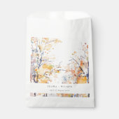 Rustieke Pastel Geel Herfst Herfst Landschap Bruil Bedankzakje (Voorkant)