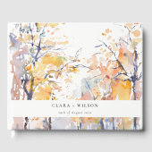Rustieke Pastel Geel Herfst Herfst Landschap Bruil Gastenboek (Voorkant)