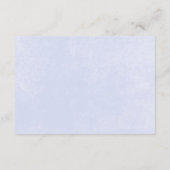 Rustieke Pastel Hydrangea Floral Monogram Periwink Informatiekaartje (Achterkant)