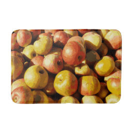 Rustieke Pastel Kleurrijke Herfst Apple Orchard Oo Badmat