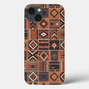 Rustieke Patchwork Kilim Geometrische Tapijt iPhone 13 Hoesje
