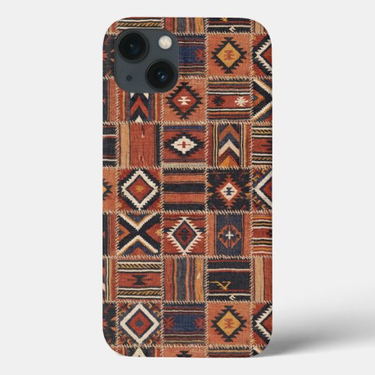 Rustieke Patchwork Kilim Geometrische Tapijt Case-Mate iPhone Case (Achterkant)