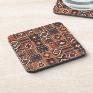 Rustieke Patchwork Kilim Geometrische Wandtapijten Bier Onderzetter