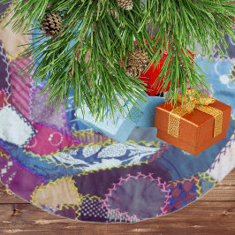 Rustieke  Patchwork Quilted Pattern Christmas Kerstboom Rok