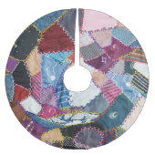 Rustieke Patchwork Quilted Pattern Christmas Kerstboom Rok (Voorkant)