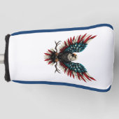 Rustieke patriottische Amerikaanse / USA zeearend Golfheadcover (Voorkant)