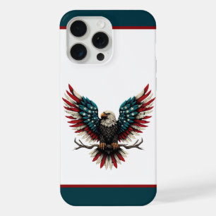 Rustieke patriottische Amerikaanse / USA zeearend iPhone 15 Pro Max Hoesje