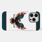 Rustieke patriottische Amerikaanse / USA zeearend iPhone Hoesje (Achterkant horizontaal)