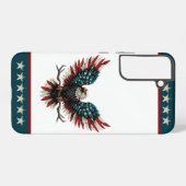 Rustieke patriottische Amerikaanse / USA zeearend Samsung Galaxy Hoesje (Achterkant horizontaal)