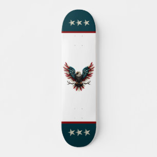 Rustieke patriottische Amerikaanse / USA zeearend Skateboard