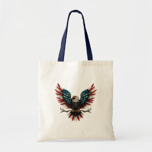 Rustieke patriottische Amerikaanse / USA zeearend Tote Bag
