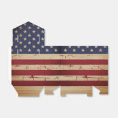 Rustieke Patriottische Amerikaanse vlag Militaire  Bedankdoosjes (Uitgevouwen)