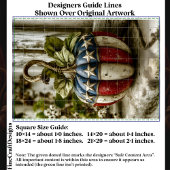 Rustieke Patriottische Pompoen voor Herfst DT6L De Tissuepapier