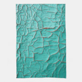 Rustieke peeling verf blauwgroen roze  theedoek (Verticaal)