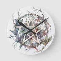 Rustieke Pentagram wandklok