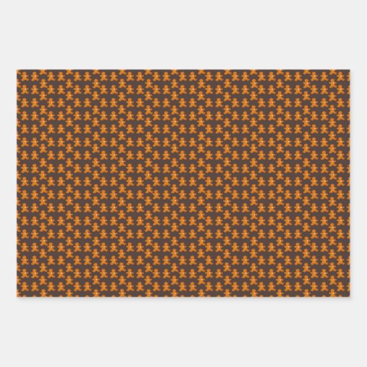 Rustieke peperkoek Citrus Spice Gingham Kerstmis Inpakpapier Vel (Voorkant 2)