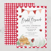 Rustieke picknick achtertuin BBQ bruids brunch Kaart (Voorkant / Achterkant)