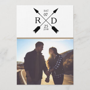 Rustieke Pijl   Save the Date   Foto Bruiloft