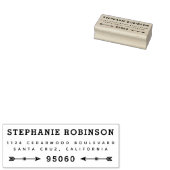  rustieke pijlen retour adres 	rubberstempel (Gestempeld)