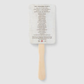 Rustieke Pijlen Rode Hart Trouwfeest Handwaaier (Achterkant)