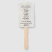 Rustieke Pijlen Rood Hart Trouwdag Handwaaier (Achterkant)