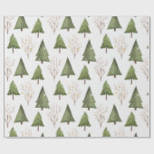 Rustieke pijnbomen in Natuur Cadeaupapier (Vlak)