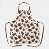 Rustieke Pinecone All-Over Print Schort (Voorkant)