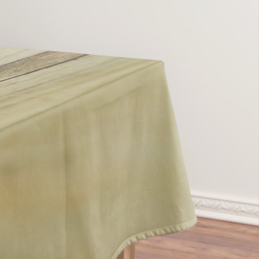 Rustieke Pinecones Aangepaste familienaam en monog Tafelkleed (Voorbeeld)