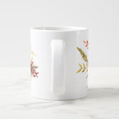 Rustieke Pinecones, Herfstbladeren & Winterbessen Extra Grote Beker (Achterkant)