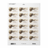 Rustieke Pinecones | Pine Cone Woodland Adres Etiket (Full Sheet)